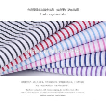 stock lot 100% cotton yarn dyed silk finishing shirting fabric